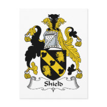 Shield Family Crest postcards
