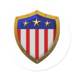 Shield of American Flag Sticker