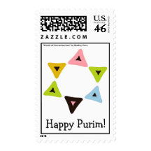 "Shield of Hamantaschen" Purim Postage