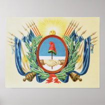 Shield of the Confederation of Argentina Poster