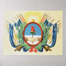 Shield of the Confederation of Argentina Poster