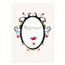 Shields heraldic coat of arms pink business card