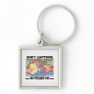 Shift Happens Be Prepared For Mother Nature's keychain