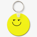 Shifty Eyed Smiley Keychain by SuanSKatra Shifty Eyed Smiley Keychain