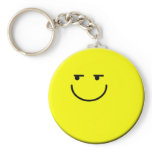 Shifty Eyed Smiley Keychain