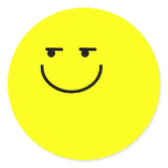 Shifty Eyed Smiley Sticker