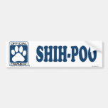 SHIH-POO_Blue Bumper Sticker