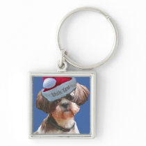 Shih Tzu "Betsy" Christmas keychain
