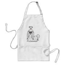 Shih Tzu Cartoon Apron