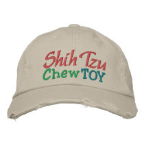 Shih Tzu Chew Toy Cap by SRF embroidered hats
