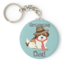 Shih Tzu Dad Keychain