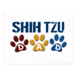 SHIH TZU  Dad Paw Print 1 Postcard