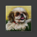 Shih Tzu Dog Art - Sophie Buttons