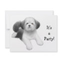 Shih Tzu Dog Invitation