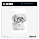 Shih Tzu Drawing iPod Touch 4G Skin