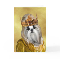 Shih Tzu Greeting Card Nobility Dogs Gift