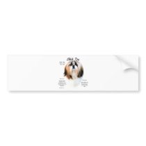 Shih Tzu History Design bumper stickers by GreyWolfCreation Shih Tzu History Design bumper stickers