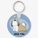 Shih Tzu Keychain by MenagerieMayhem Shih Tzu Keychain