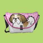 Shih Tzu Love (puppy cut) Messenger Bags