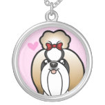 Shih Tzu Love (show cut) Necklaces