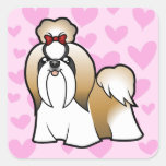 Shih Tzu Love (show cut) Stickers