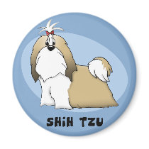 Shih Tzu Magnet by MenagerieMayhem Shih Tzu Magnet
