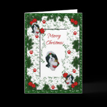 Shih Tzu Merry Christmas Holiday Card