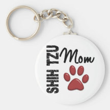 Shih Tzu Mom 2 Keychain