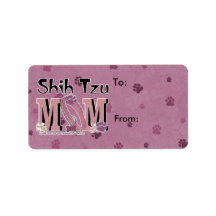 Shih Tzu MOM Address Label