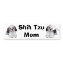 Shih Tzu Mom Bumper Sticker bumper stickers