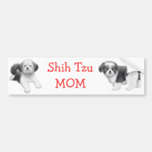 Shih Tzu Mom Bumper Sticker