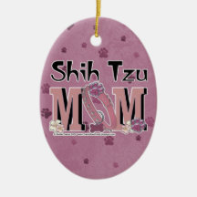 Shih Tzu MOM Christmas Ornament