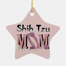 Shih Tzu MOM Christmas Tree Ornament