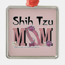 Shih Tzu MOM Christmas Tree Ornament