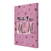 Shih Tzu MOM Gallery Wrapped Canvas