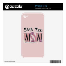 Shih Tzu MOM iPhone 4 Decal