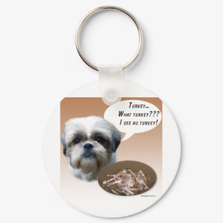 Shih Tzu (natural) Turkey keychain