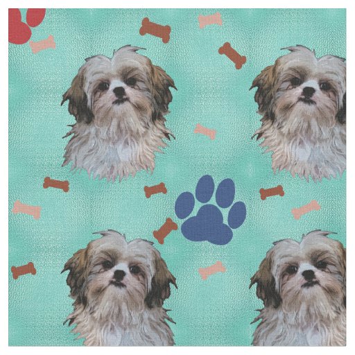 shih tzu fabric shih tzu portrait fabric zazzle shih tzu fabric shih tzu portrait fabric zazzle