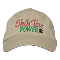 Shih Tzu Power by SRF embroidered hats