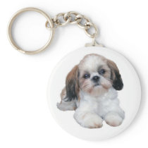Shih Tzu Puppy Keychain