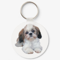 Shih Tzu Puppy Keychain