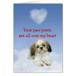 Shih Tzu Puppy Love Card
