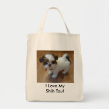 Shih Tzu Puppy Tote Bag