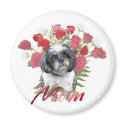 Shih Tzu Roses Magnet