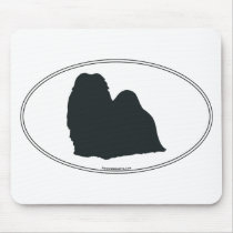 Shih Tzu Silhouette Mouse Pad