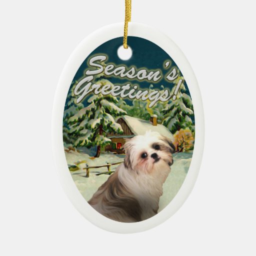 shih tzu ornaments shih tzu snow cabin ornament zazzle shih tzu ornaments shih tzu snow cabin ornament zazzle
