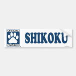 SHIKOKU_Blue Bumper Stickers