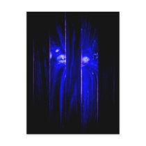 Shimi purple v2 Yeti Face postcards