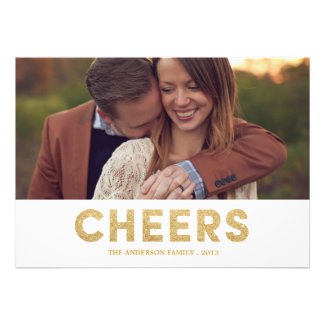 SHIMMERING CHEERS | HOLIDAY PHOTO CARD