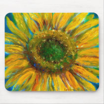 Shimmering Fine Art Sunflower Mouse Mat